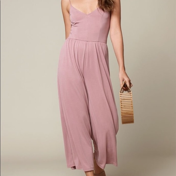 La Hearts Pants - Stretchy knit cropped jumpsuit